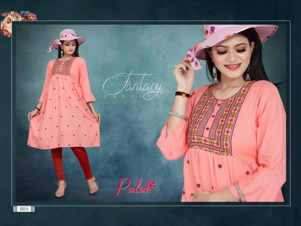 Aagya Palak 2 Rayon Fancy Embroidery Kurti